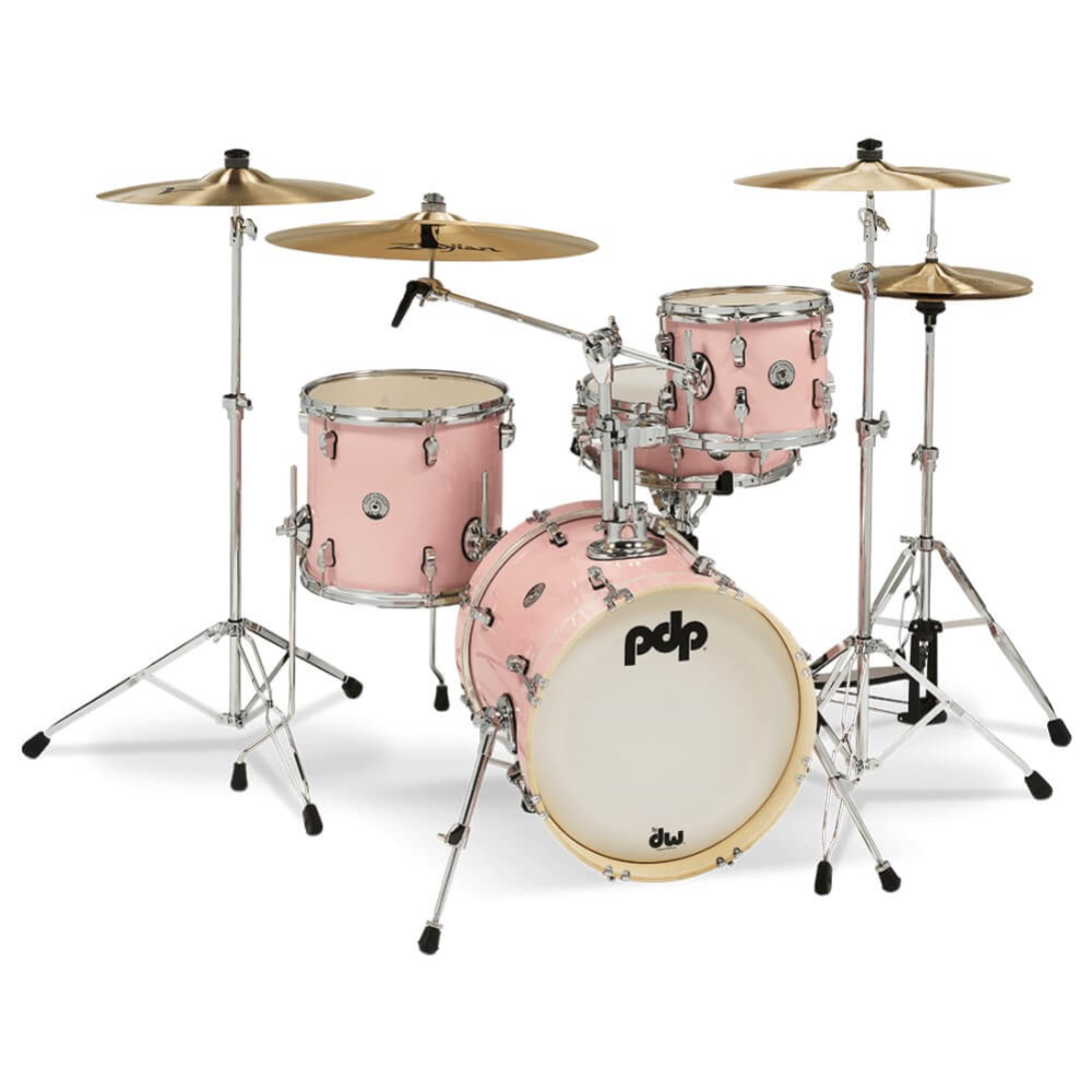 PDP New Yorker 14/8/12+14S 4pc Drum Kit Shell Pack - Pale Rose Sparkle