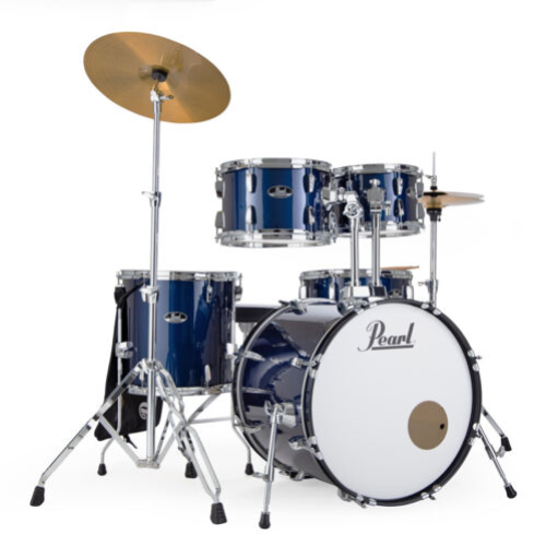 Pearl Roadshow 20 Fusion Drum Kit with Hardware and Cymbals - Royal Blue Metallic