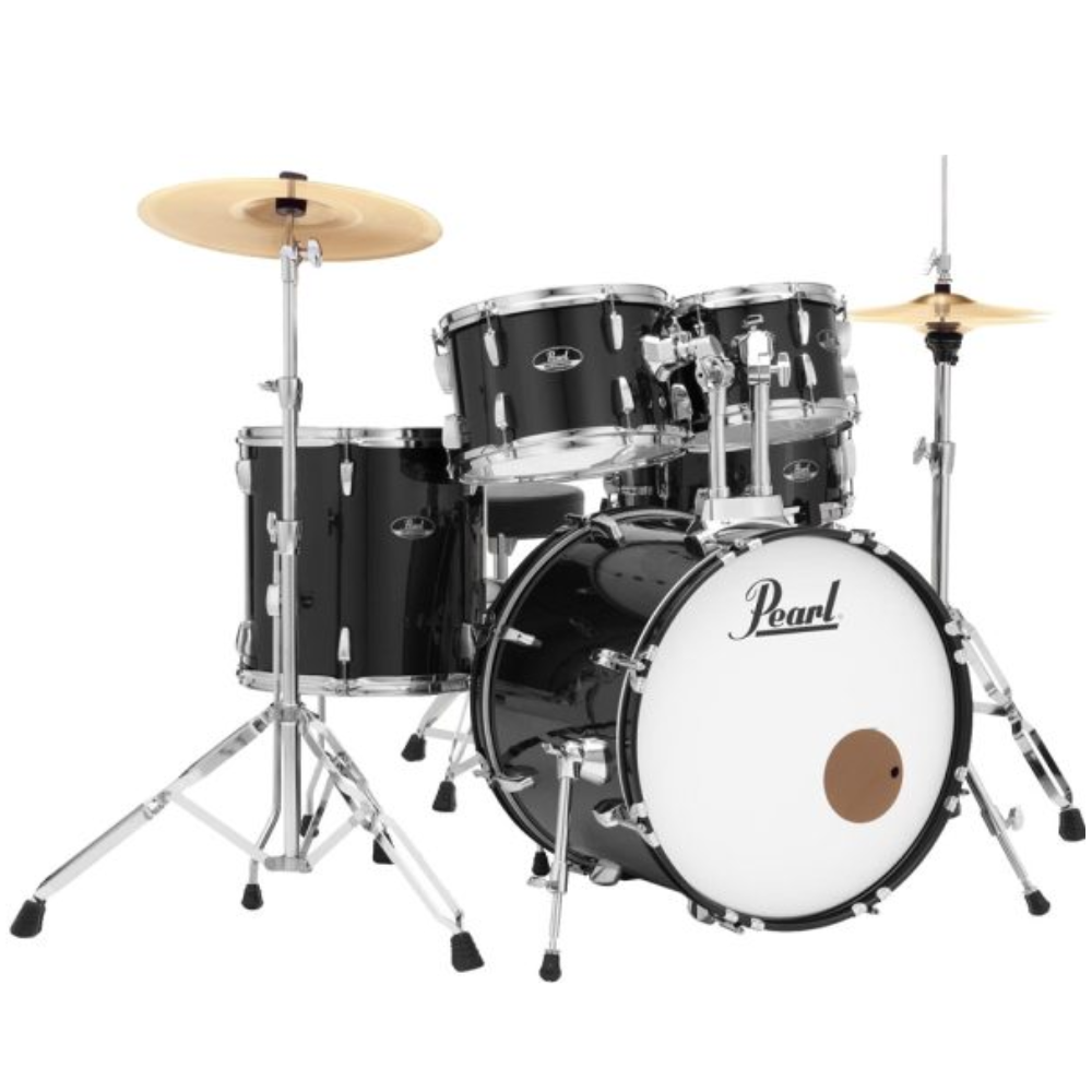Pearl Roadshow-Plus 22 Fusion Plus Drum Kit Package - Jet Black