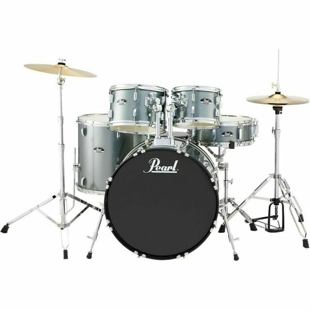 Pearl Roadshow-Plus 22 Fusion Plus Drum Kit Package - Charcoal Metallic