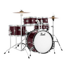 Pearl Roadshow Junior 16/8/10/13+12S 5pc Drum Kit with Hardware and Cymbals - Red Wine