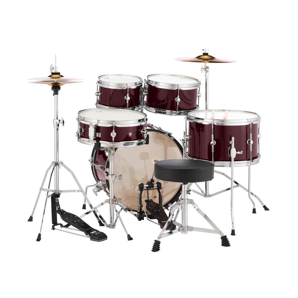 Pearl Roadshow Junior 16/8/10/13+12S 5pc Drum Kit with Hardware and Cymbals - Red Wine
