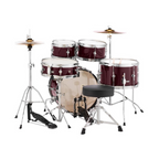 Pearl Roadshow Junior 16/8/10/13+12S 5pc Drum Kit with Hardware and Cymbals - Red Wine