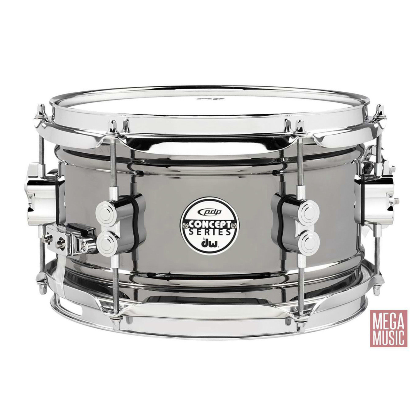 PDP Concept Series 10x6 inch Black Nickel over Steel Snare Drum