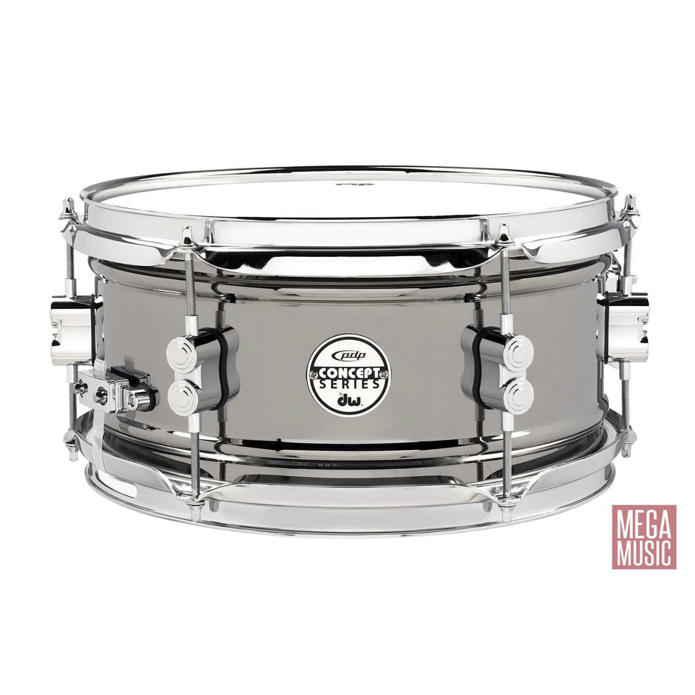 PDP Concept Series 12x6 inch Black Nickel over Steel Snare Drum