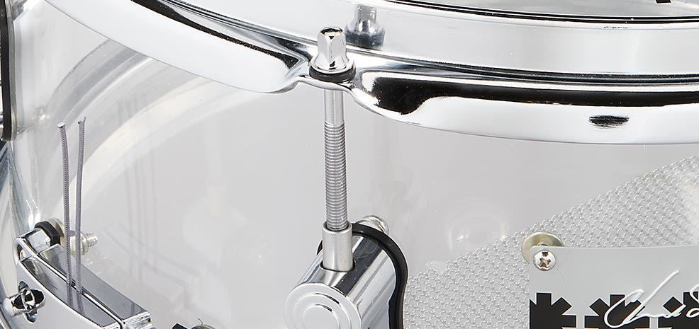 PDP Chad Smith Signature 12in x 6 Snare Drum in Clear Acrylic