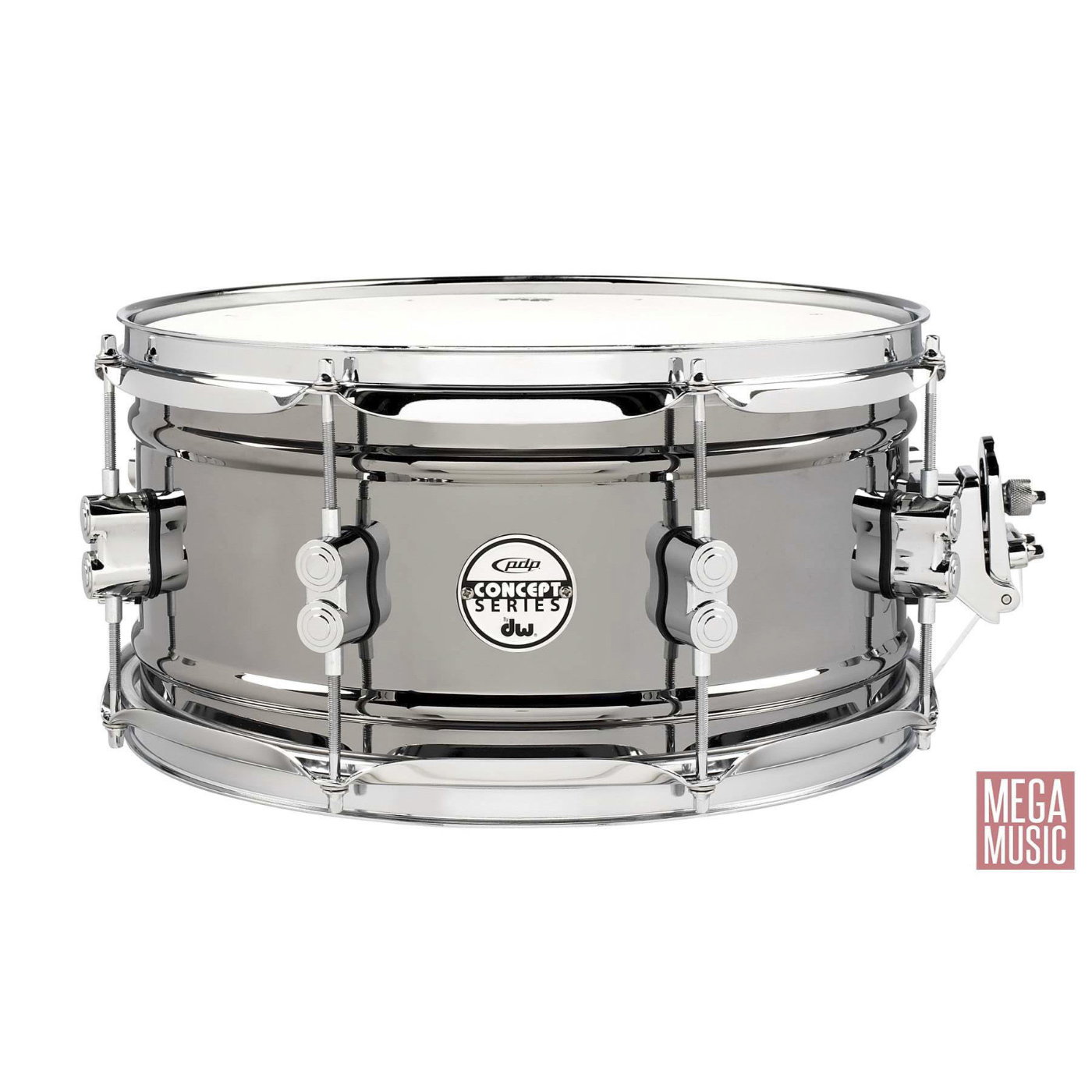 PDP Concept Series 13x6.5 inch Black Nickel over Steel Snare Drum