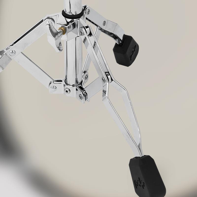 PDP 800 Series medium-weight snare stand for drums, featuring adjustable height and sturdy hardware for secure drum placement.