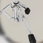 PDP 800 Series medium-weight snare stand for drums, featuring adjustable height and sturdy hardware for secure drum placement.