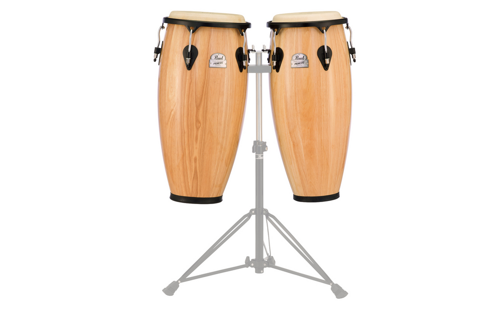 Pearl Primero Wood Conga Set 10 and 11 inch - Natural Lacquer