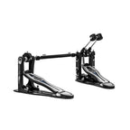 Mapex PF1000TW Falcon Series double bass drum pedals showing footplates and pedal mechanism.