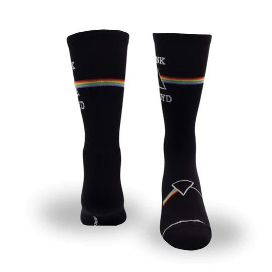 Perris Licensed Pink Floyd Dark Side of the Moon Large Crew Socks in Black-1 Pair