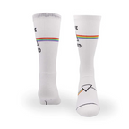 Perris Licensed Pink Floyd 'Dark Side of the moon Large Crew Socks in White - 1 Pair