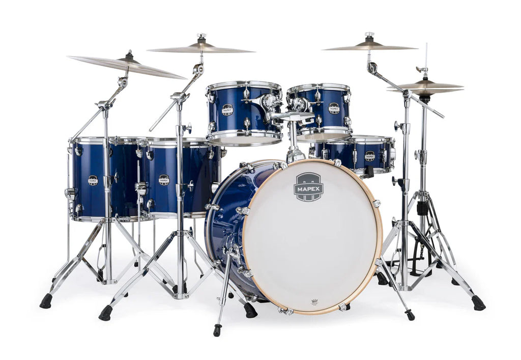 Mapex Mars Maple 6pc 22" Studioease Shell Pack w/SONIClear Tom Suspension - Midnight Blue