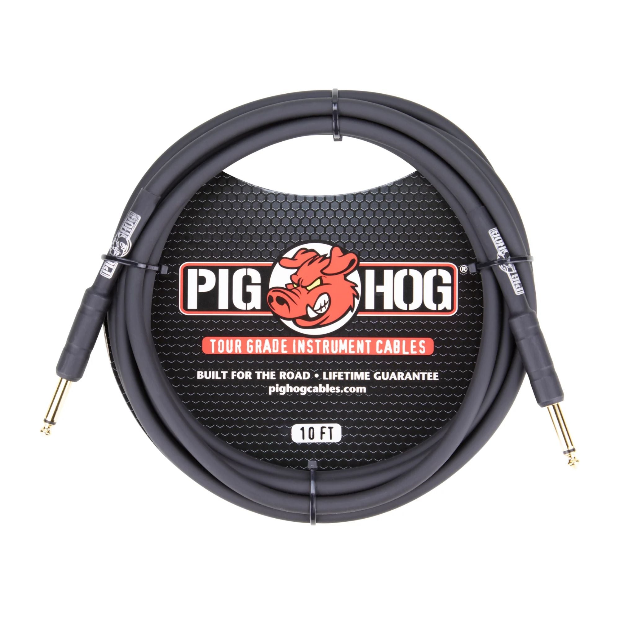 Pig Hog 10ft 1/4 - 1/4 8mm Inst. Cable