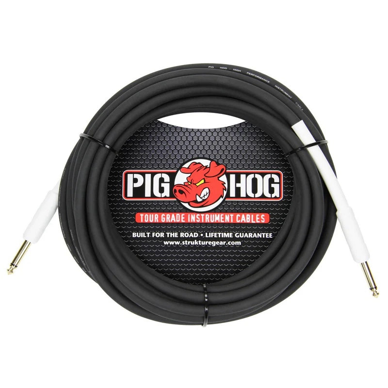 Pig Hog 25ft 8mm Instrument Cable 1/4in -1/4in Connectors