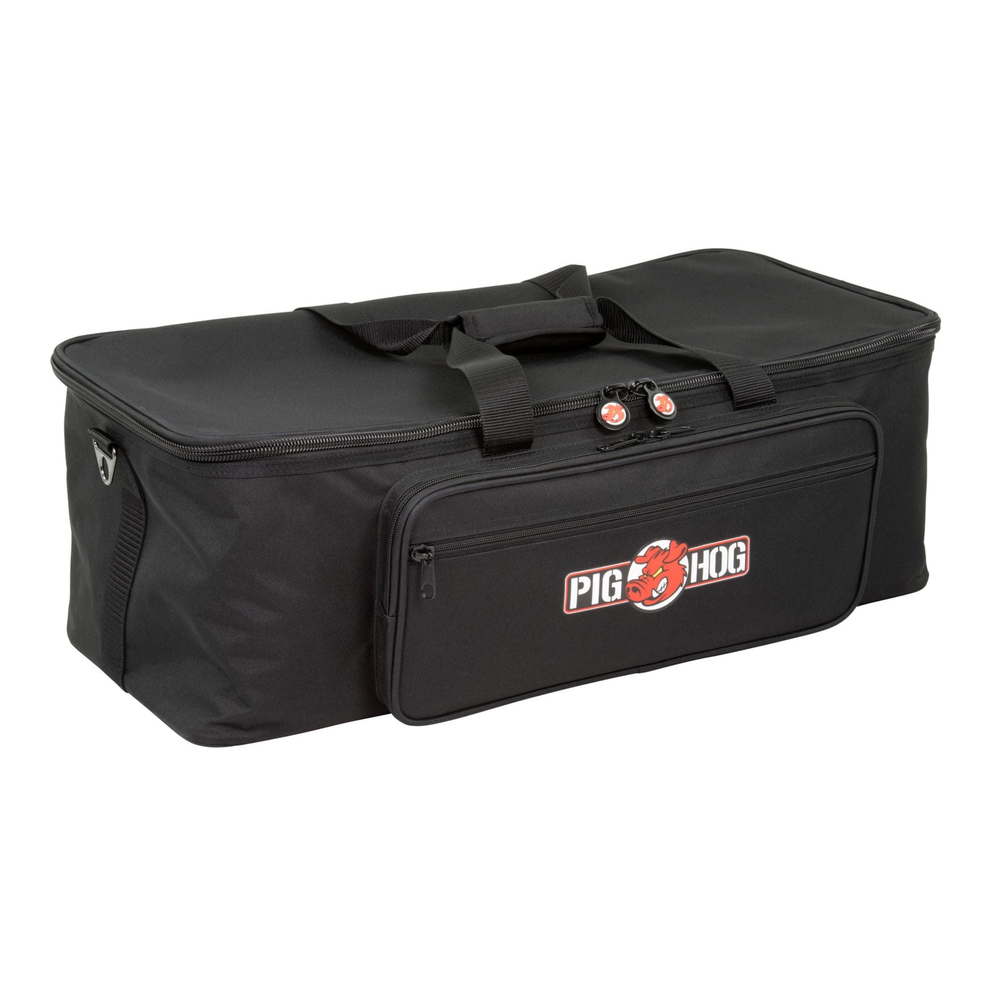Pig Hog Jumbo Cable Organizer Bag with configurable dividers for effects pedalboards, designed to store and organize cables.