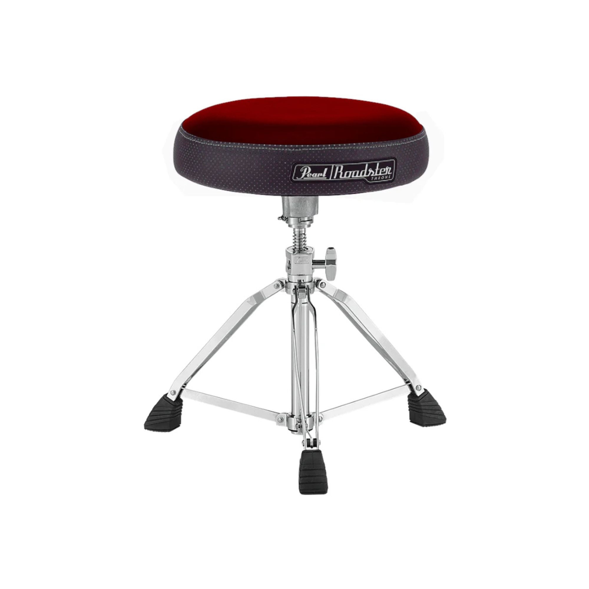 Pearl D-1500/R 15" Vented Round Cloth Drum Throne - Red