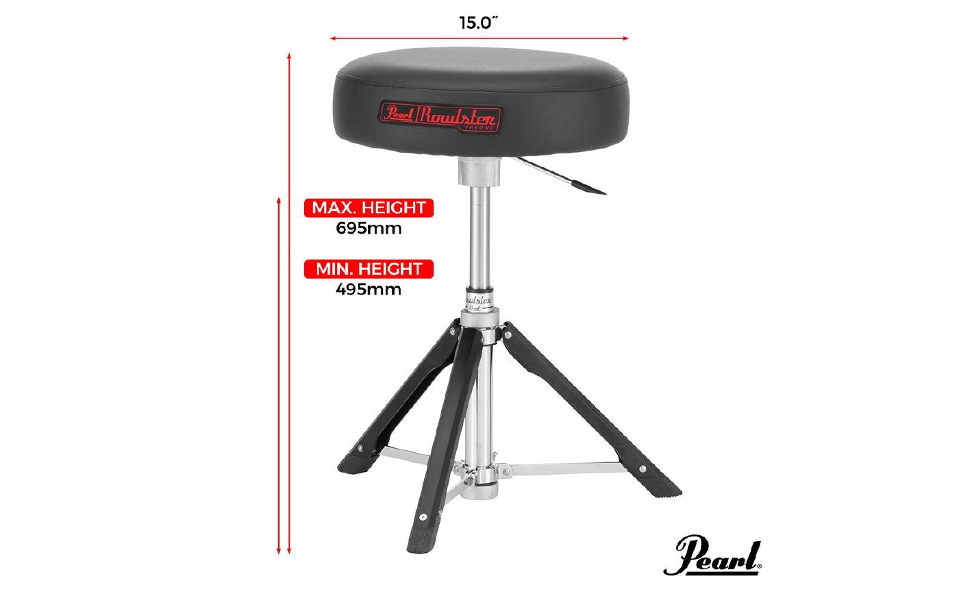 Throne 15 Gas Lift Throne with Round Multicore Foam Cushion