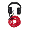 Pighog Hex Series Coiled Headphone Ext. Cable 1/4 (25ft) - Candy Apple Red