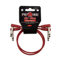 PigHog Lil' Pigs Low Profile 1ft patch cables (2pk) - Candy Apple Red