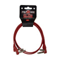 PigHog Lil' Pigs Low Profile 2ft patch cables (2pk) - Candy Apple Red