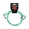 PigHog Lil' Pigs Low Profile 3ft patch cables (2pk) - Seafoam Green