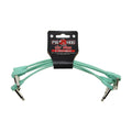 Pig Hog Lil' Pigs 6in Low Profile Patch Cables, 4pk, Seafoam Green