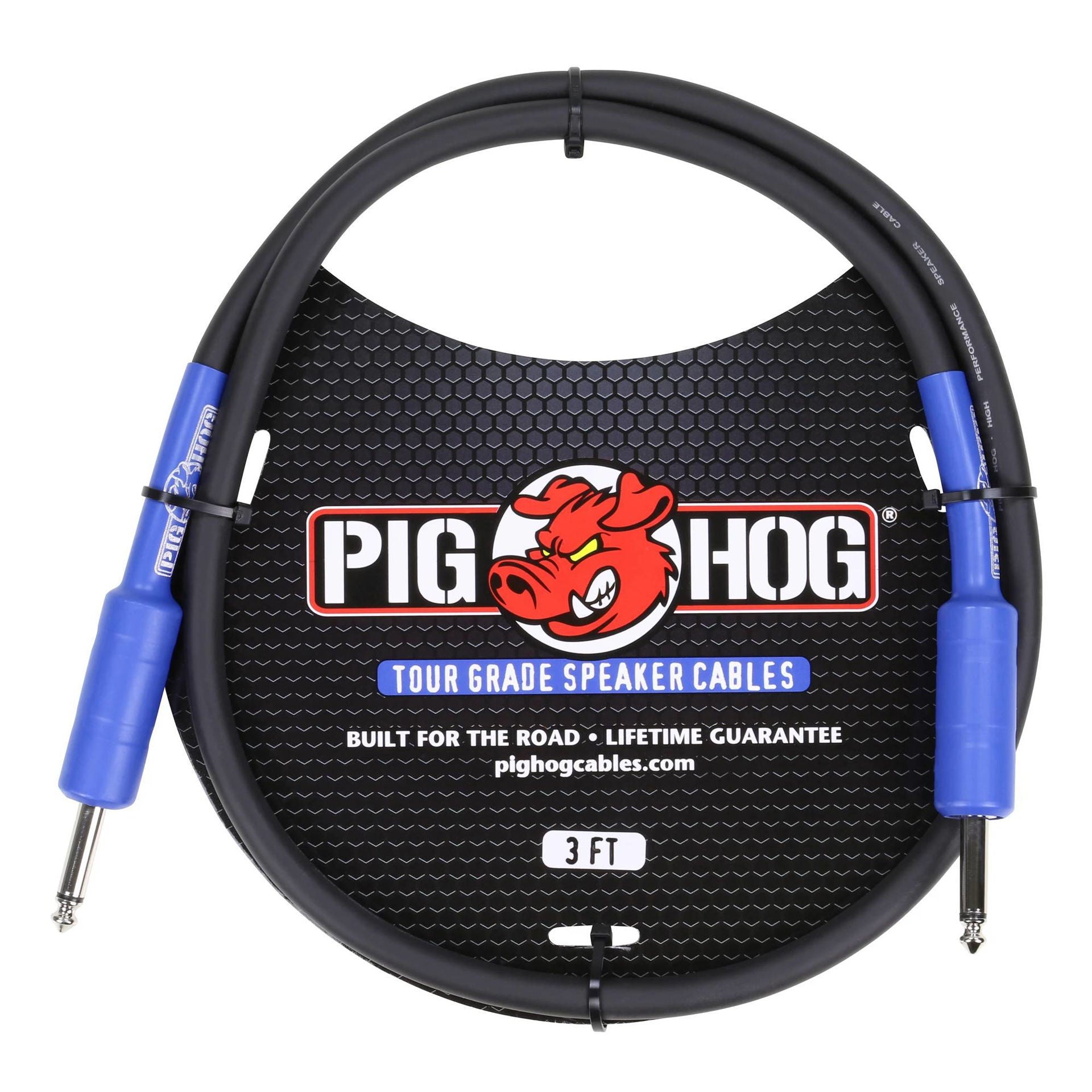 Pig Hog Speaker Cable - 3ft (14 gauge wire)