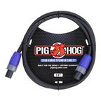 Pig Hog 5ft SPEAKON guitar speaker cable with 14-gauge wire, showing the black SPEAKON connector and cable length.