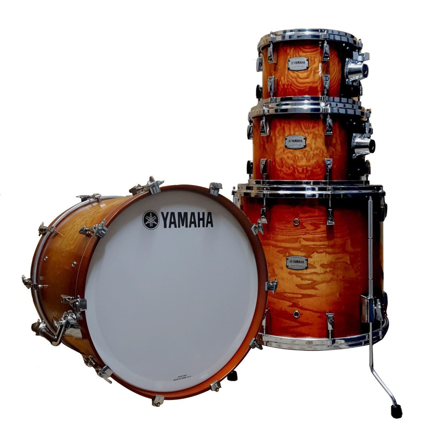 Yamaha PHX Euro Drum Kit In Textured Amber Sunburst Finish