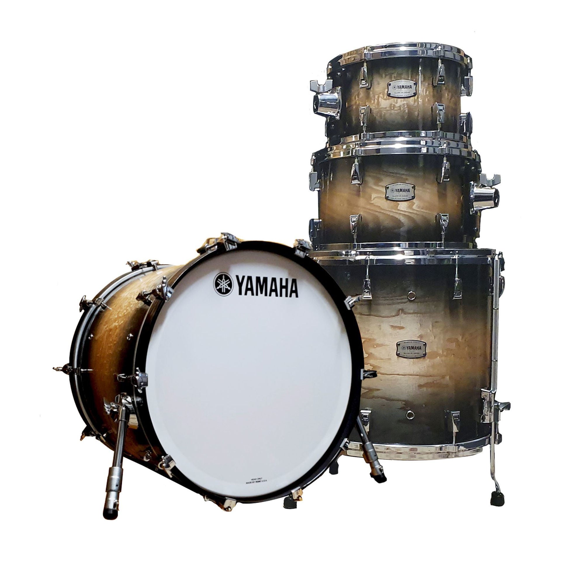 Yamaha PHX Euro 22inch Drum Kit in Textured Ash Black Sunburst Finish