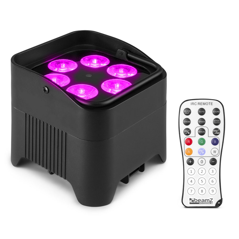 Beamz BBP96S Bundle with 8x Uplight Pars and Flight Case