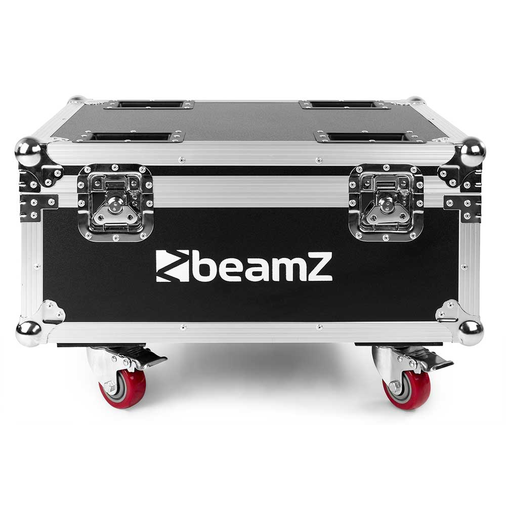 Beamz BBP96S Bundle with 8x Uplight Pars and Flight Case