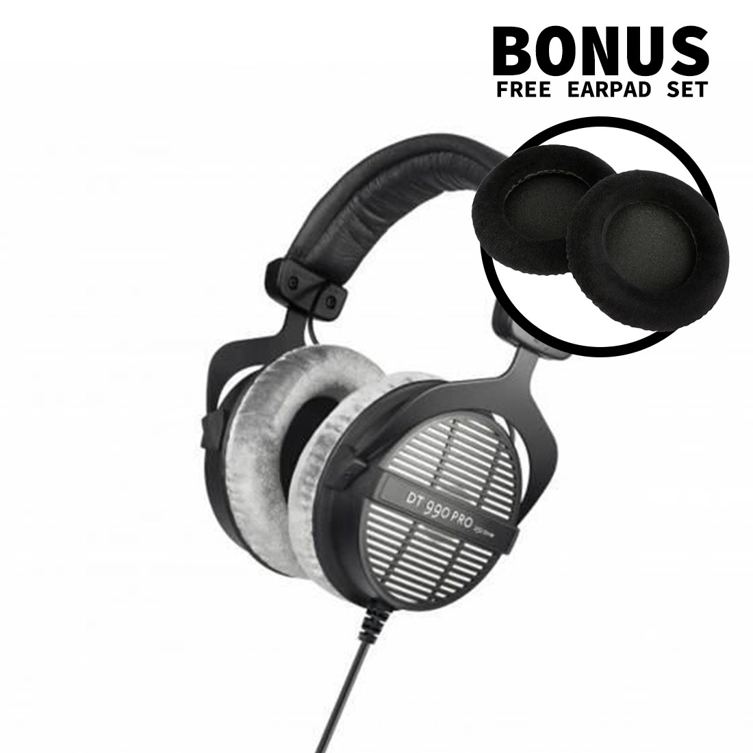 Beyer Dynamic DT990-PRO Open-Back Studio Headphones (250 Ohms)
