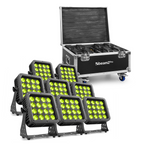 Beamz PRO Starcolor 128 MK2 Pack 8PCS with Flightcase