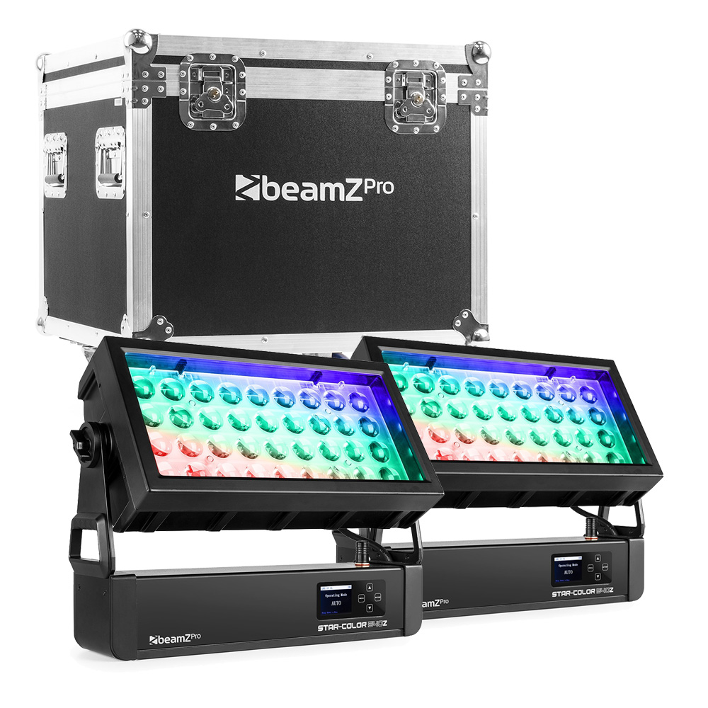 Beamz PRO Starcolor 540 Zoom Pack 2PCS with Flightcase
