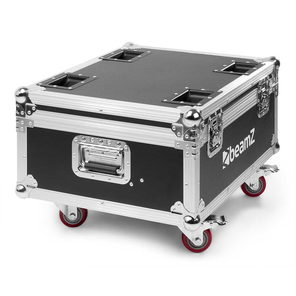 Beamz BBP94W Uplight Bundle with 8x Lights and Flight Case