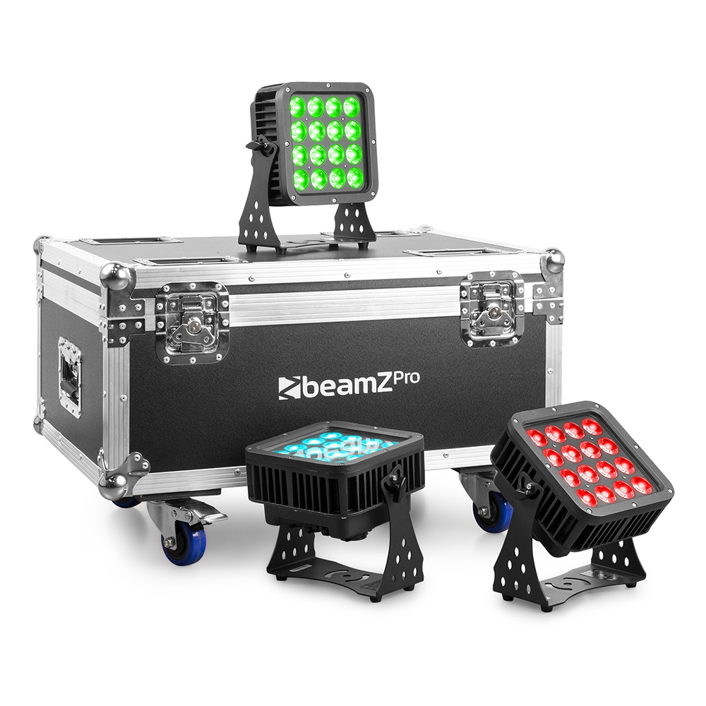 Beamz PRO Starcolor 128 MK1 Pack 8PCS with Flightcase