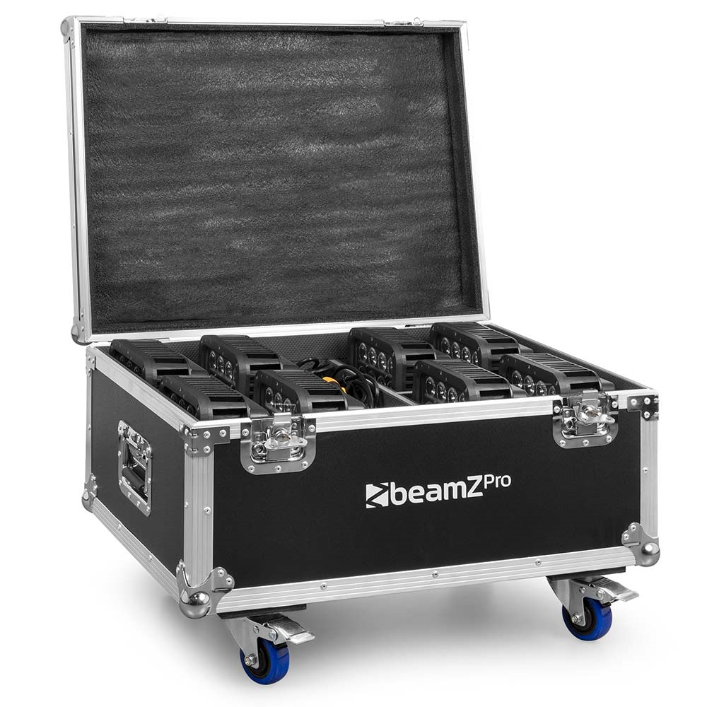 Beamz PRO Starcolor 128 MK1 Pack 8PCS with Flightcase