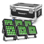Beamz PRO Starcolor 200 Pack 6PCS with Flightcase