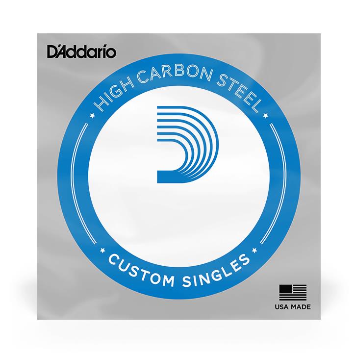 D'Addario 009 single plain electric guitar string, standard gauge, with a smooth, shiny metal winding and clear branding markings.
