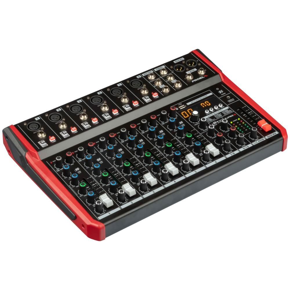 Proel PLAYMIX10 Compact 10-channel mixer with DSP and USB/BT interface
