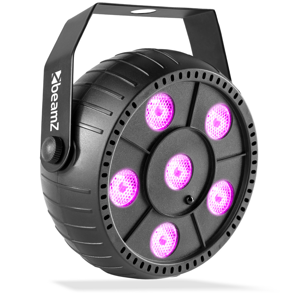 Beamz PLP10 PartyPar 6 x 2W RGB 3in1 Bat.IR Light