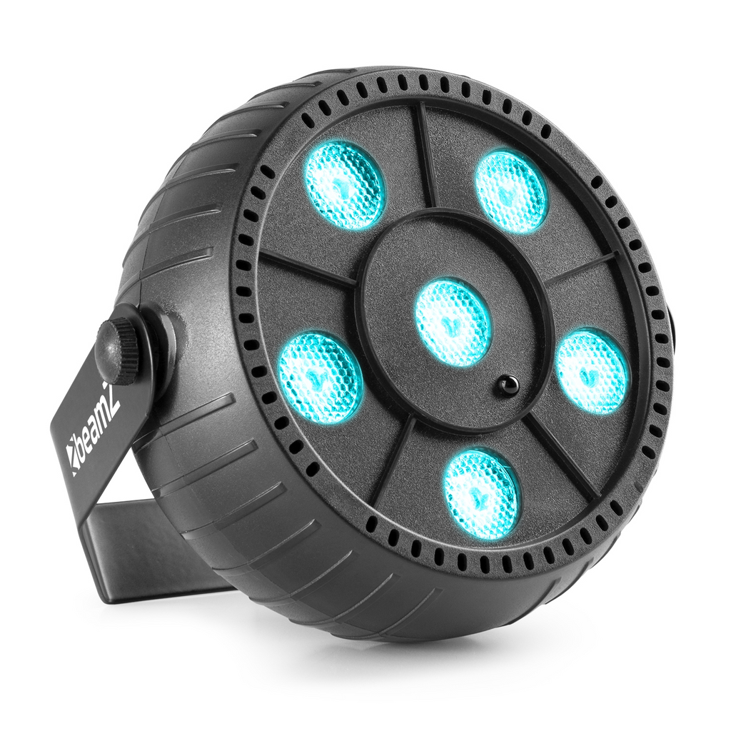 Beamz PLP10 PartyPar 6 x 2W RGB 3in1 Bat.IR Light