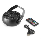 Beamz PLP10 PartyPar 6 x 2W RGB 3in1 Bat.IR Light