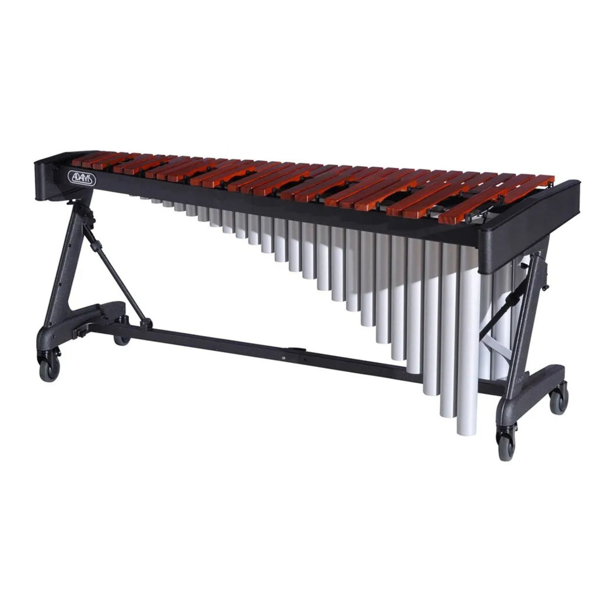 Adams Marimba Soloist Apex 4.3 Padouk, professional Orff percussion instrument with wooden bars and sleek design.