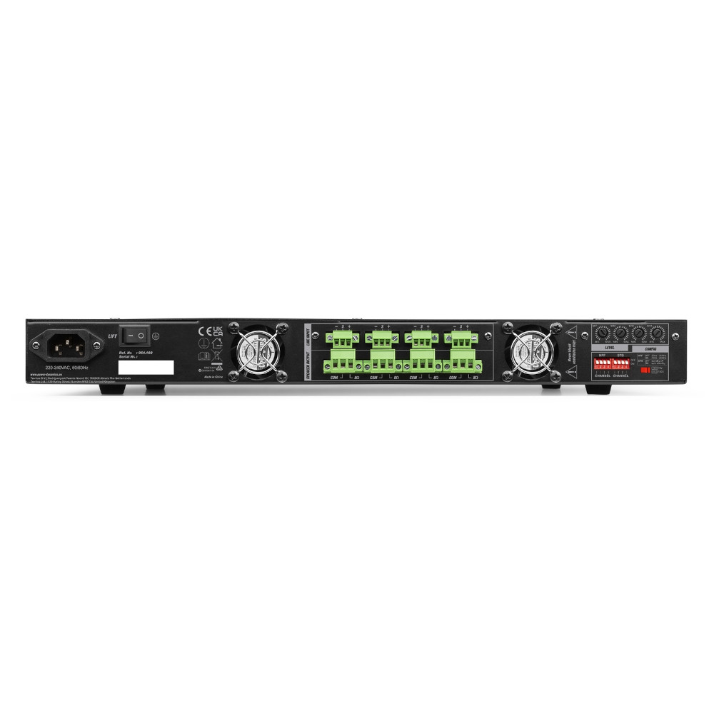 Power Dynamics PMDA4500 4-Channel Class-D Amplifier 100V 4x 500W