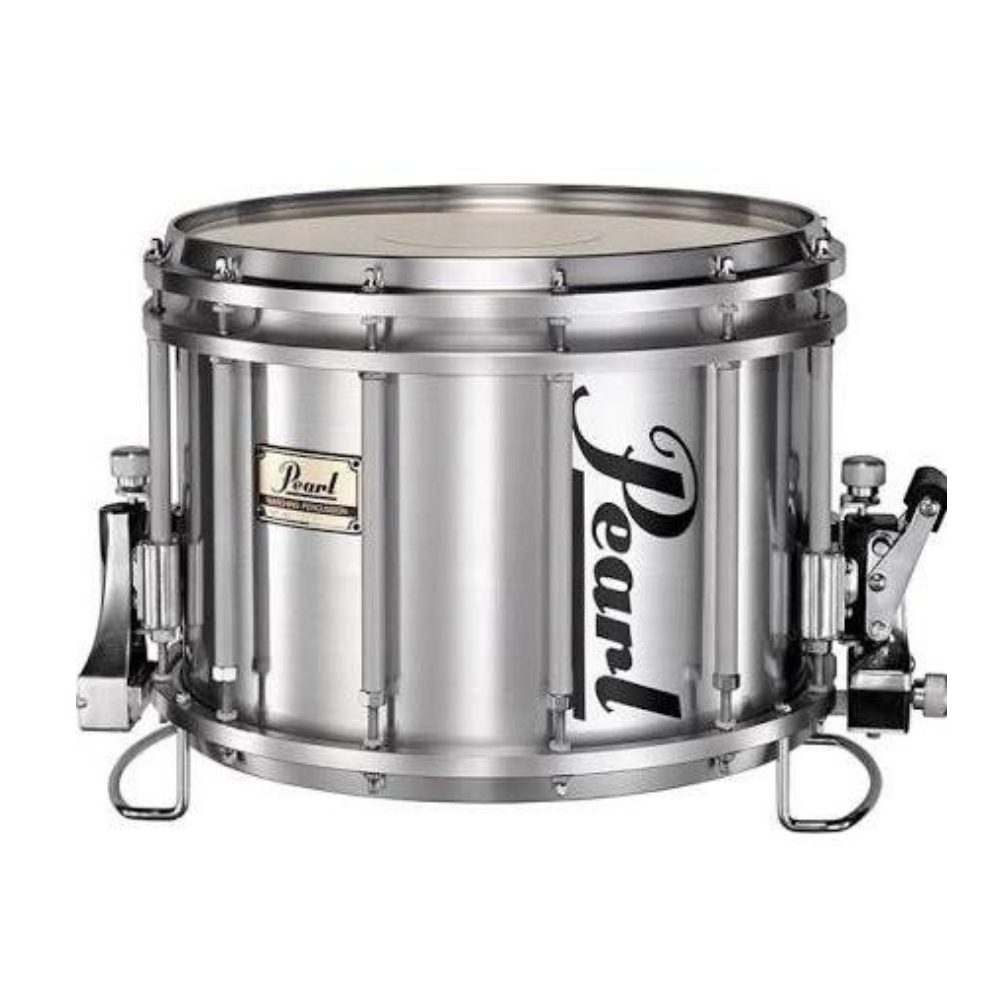 Pearl Championship FFS Marching Snare Drum 14 x 10 Brushed Silver