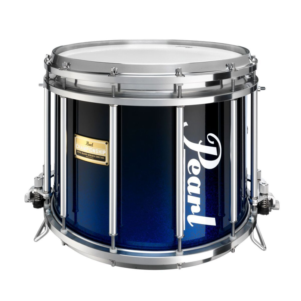 Pearl Pipe Band Snare Drum 14 x 12 Birch Shell Ultra Blue Fade